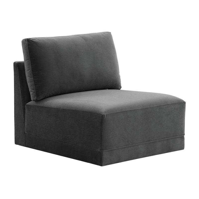 TOV Furniture Willow Velvet Armless Chair