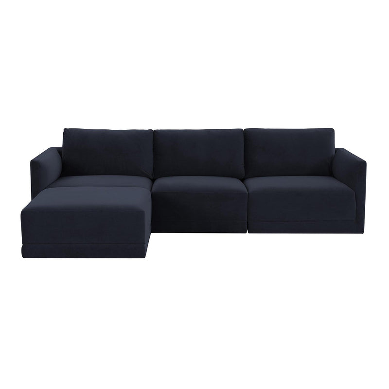 TOV Furniture Willow Velvet Modular Sectional Sofa