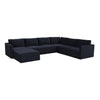 TOV Furniture Willow Velvet Modular Large Chaise Sectional Sofa