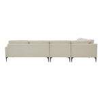 TOV Furniture Serena Velvet Large L-Shape Sectional Sofa