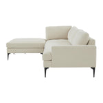 TOV Furniture Serena Velvet LAF Chaise Sectional Sofa