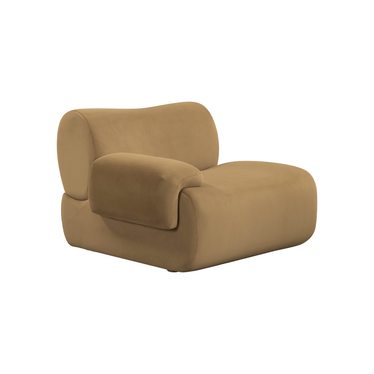 TOV Furniture Zenith Latte Brown Performance Velvet Modular Corner Chair