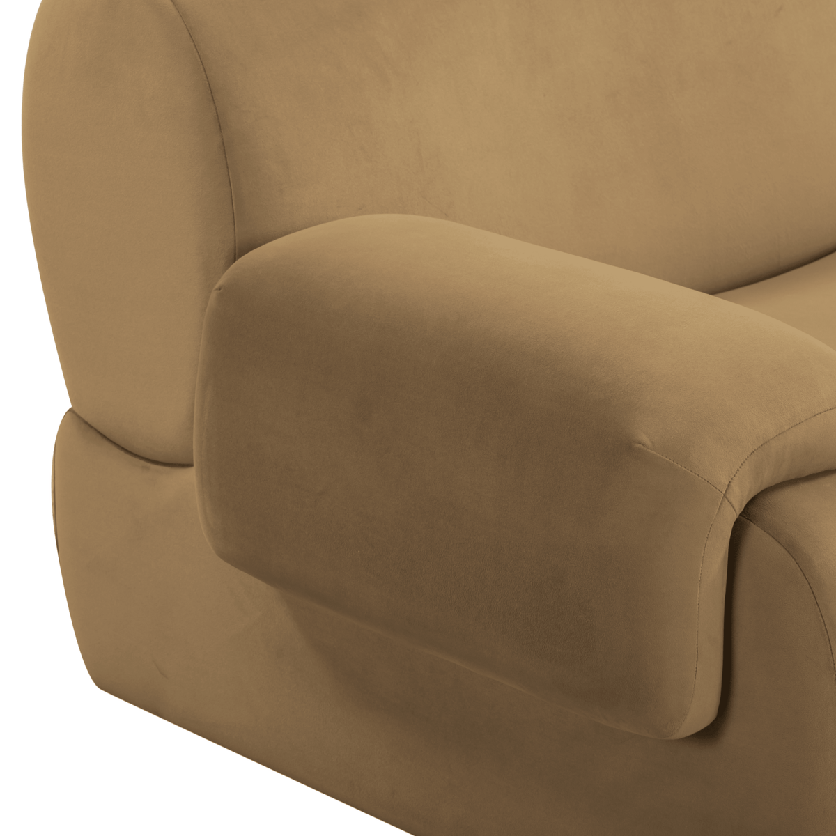 TOV Furniture Zenith Latte Brown Performance Velvet Modular Corner Chair