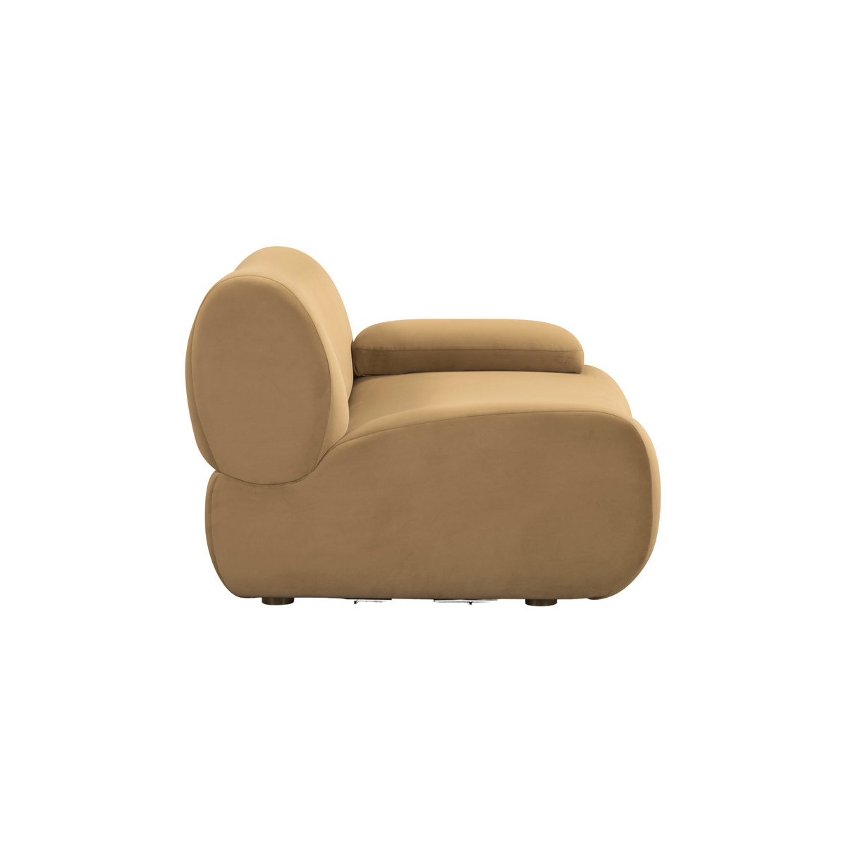 TOV Furniture Zenith Latte Brown Performance Velvet Modular Corner Chair