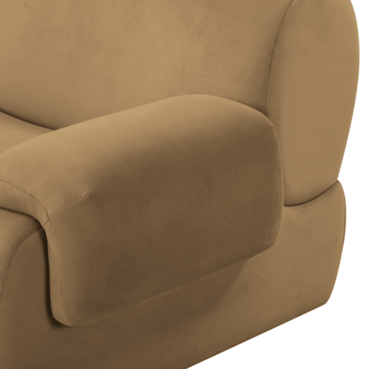 TOV Furniture Zenith Latte Brown Performance Velvet Modular Corner Chair
