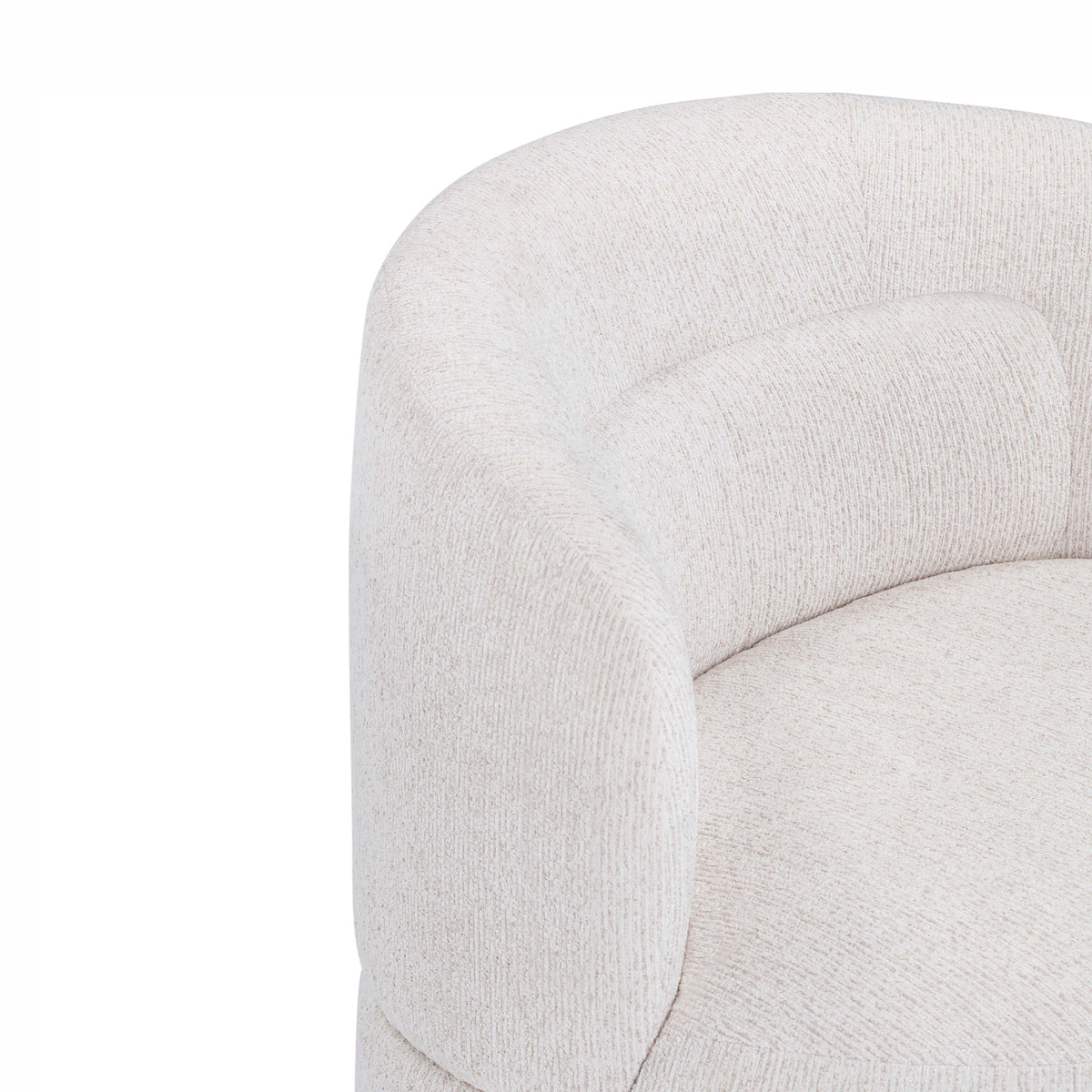 TOV Furniture Massa Beige Textured Performance Swivel Chair