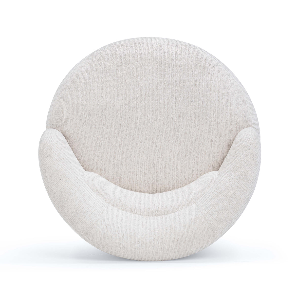 TOV Furniture Massa Beige Textured Performance Swivel Chair
