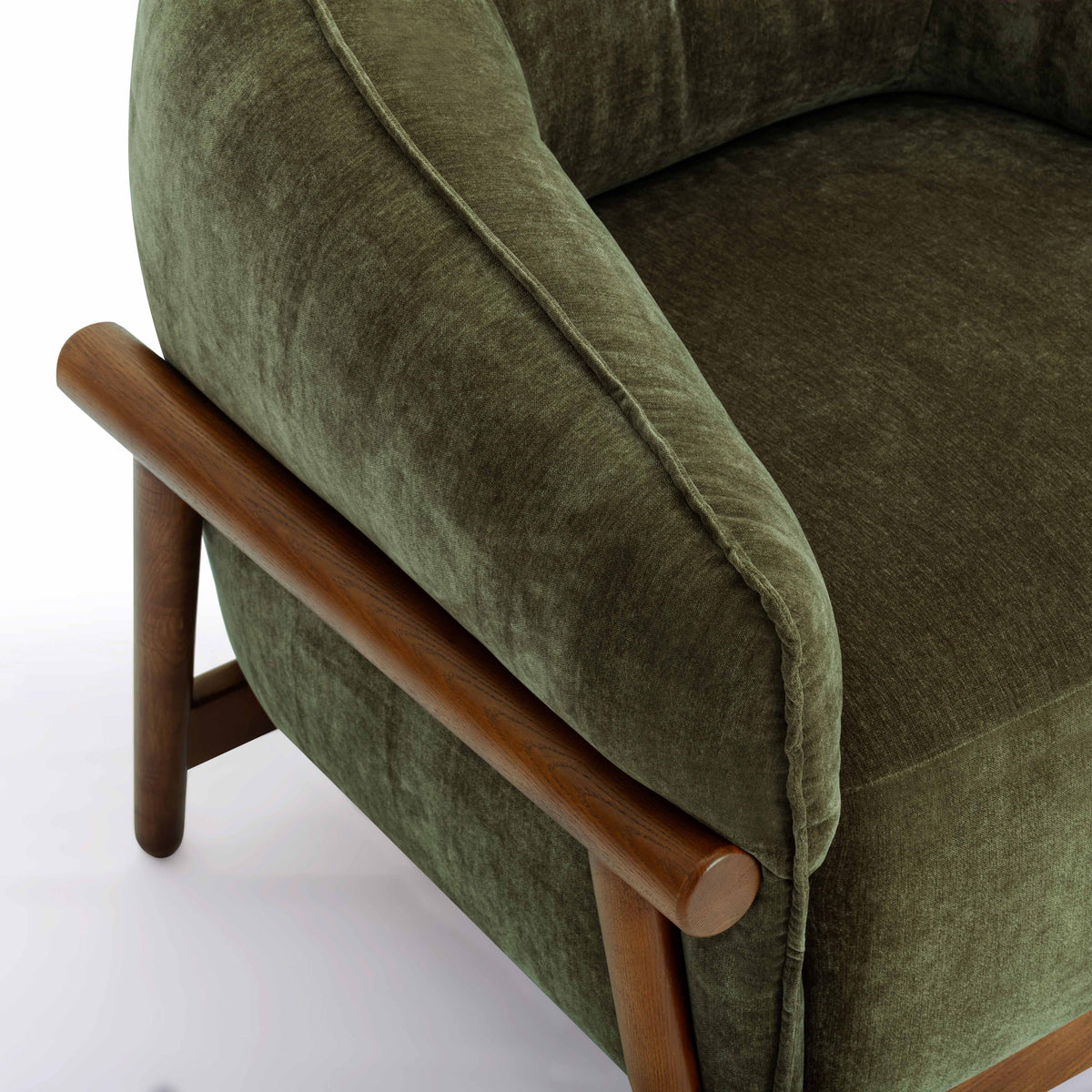 TOV Furniture Piedmont Green Upcycled Chenille Accent Chair