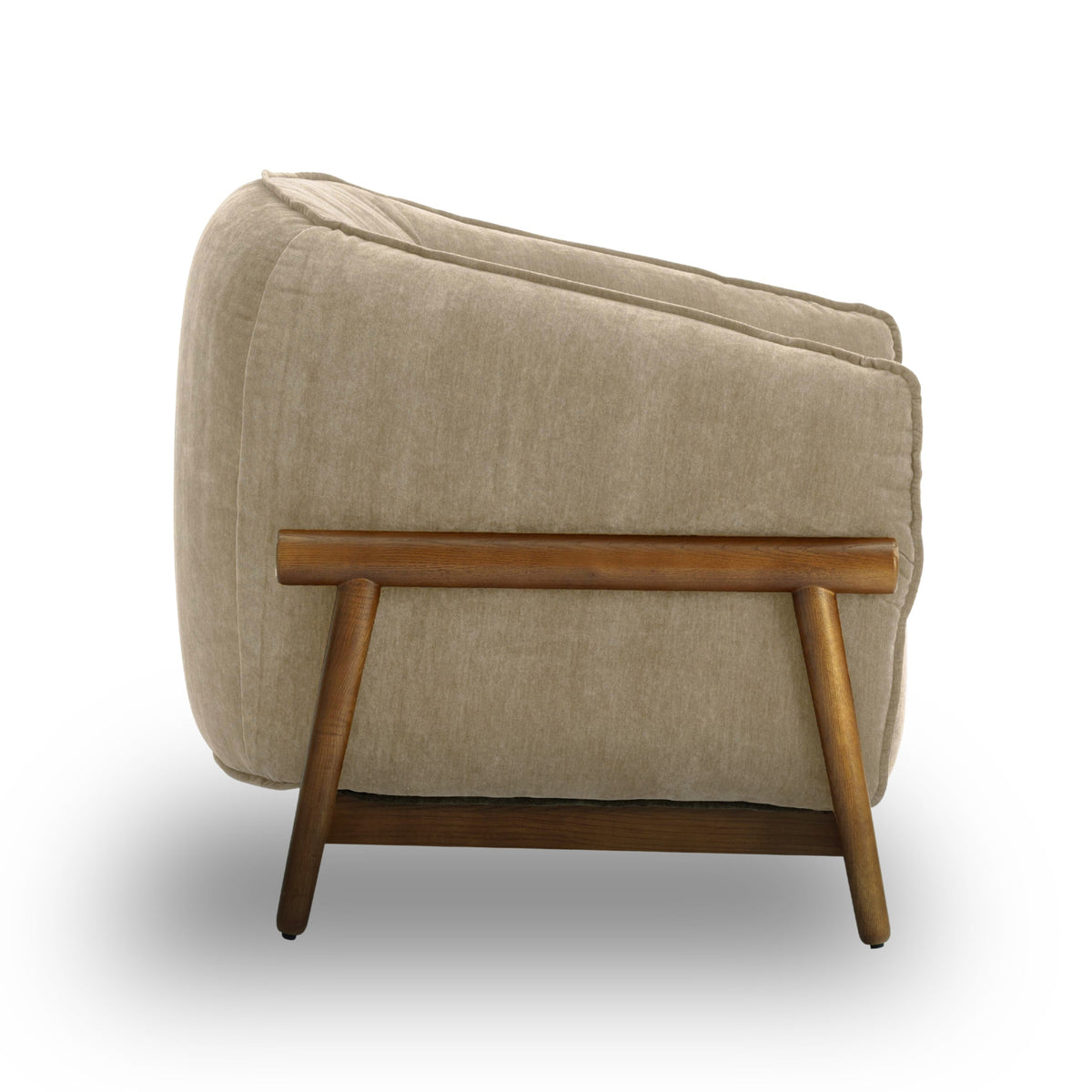 TOV Furniture Piedmont Taupe Upcycled Chenille Accent Chair