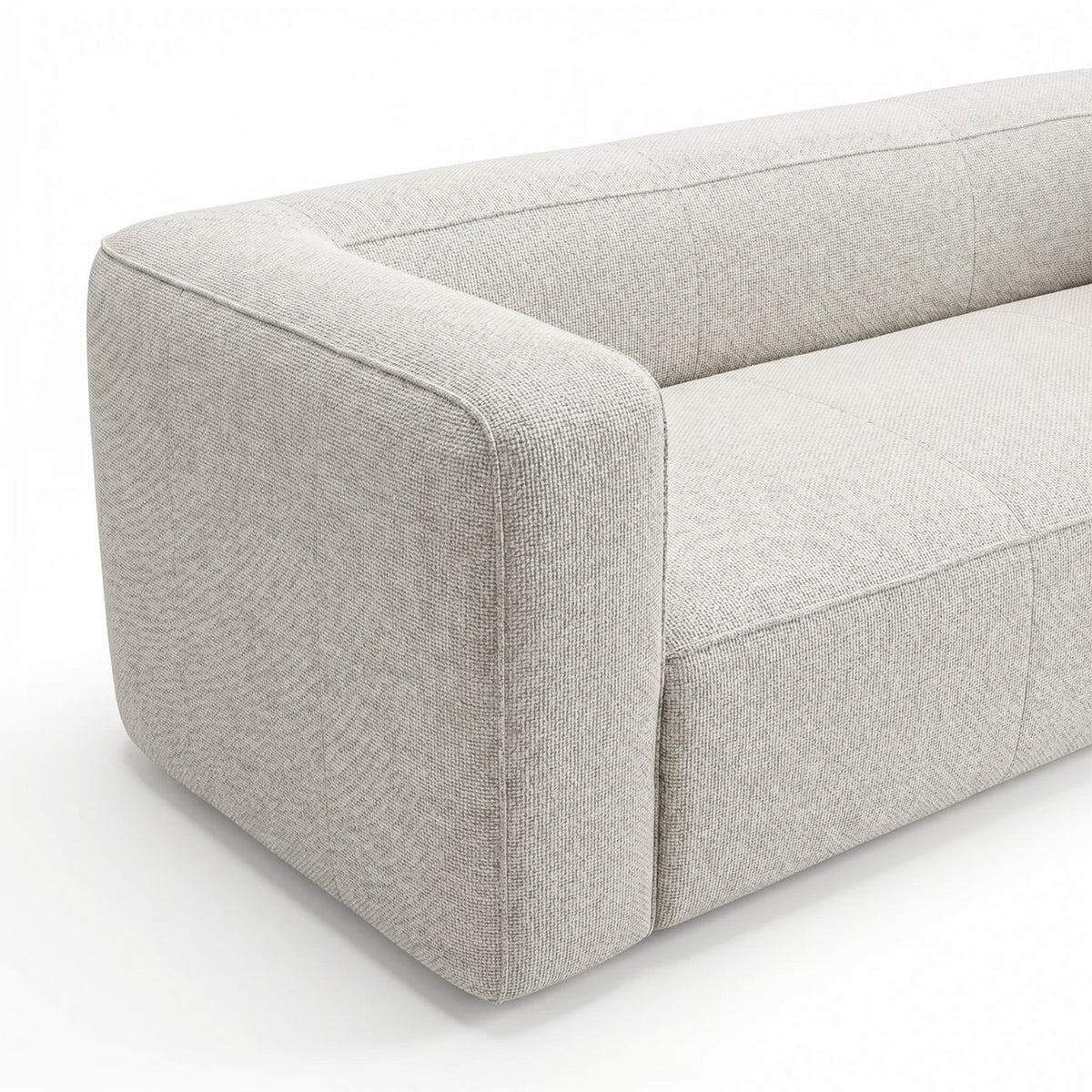 TOV Furniture Aurora Pebble Beige 90in Sofa