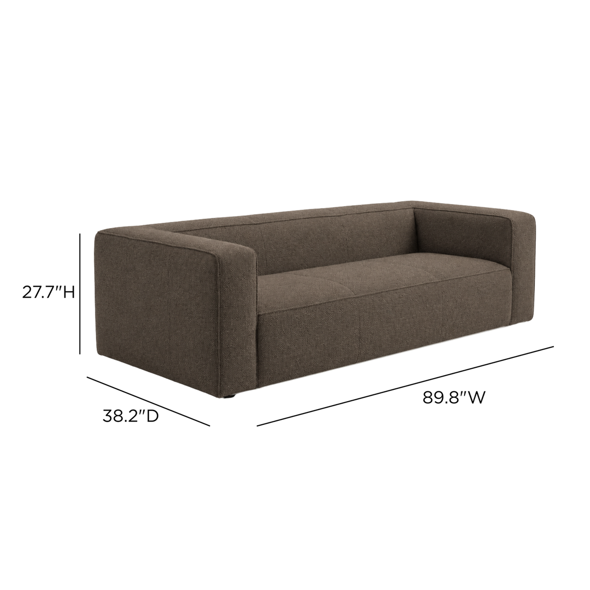 TOV Furniture Aurora Rosewood 90in Sofa