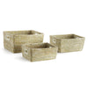 Rivergrass Rectangular Handle Storage Basket Set of 3