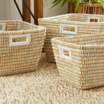 Rivergrass Rectangular Handle Basket Set of 3