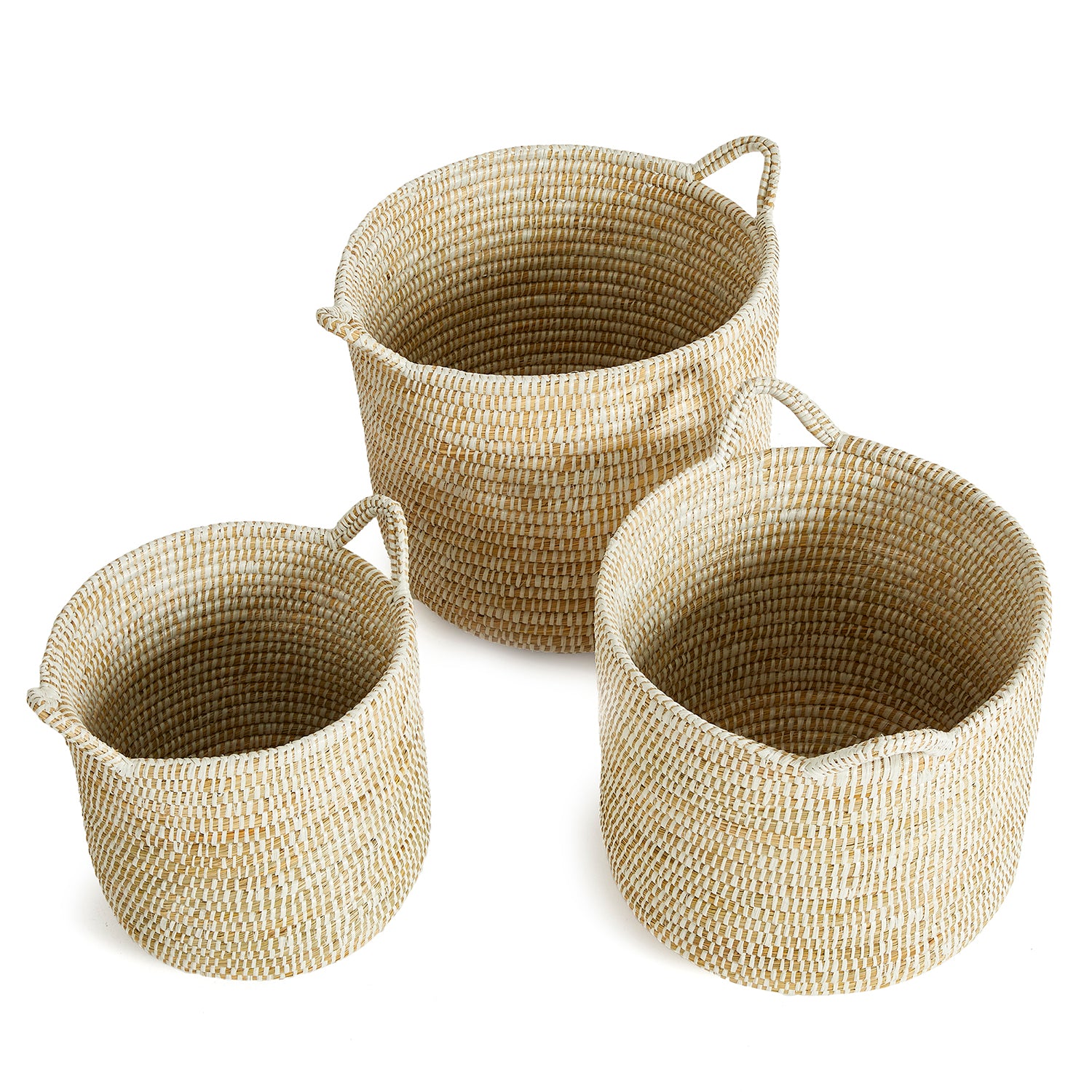Rivergrass Round Handle Basket Set of 3