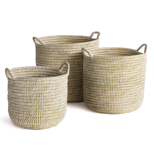 Rivergrass Round Handle Basket Set of 3