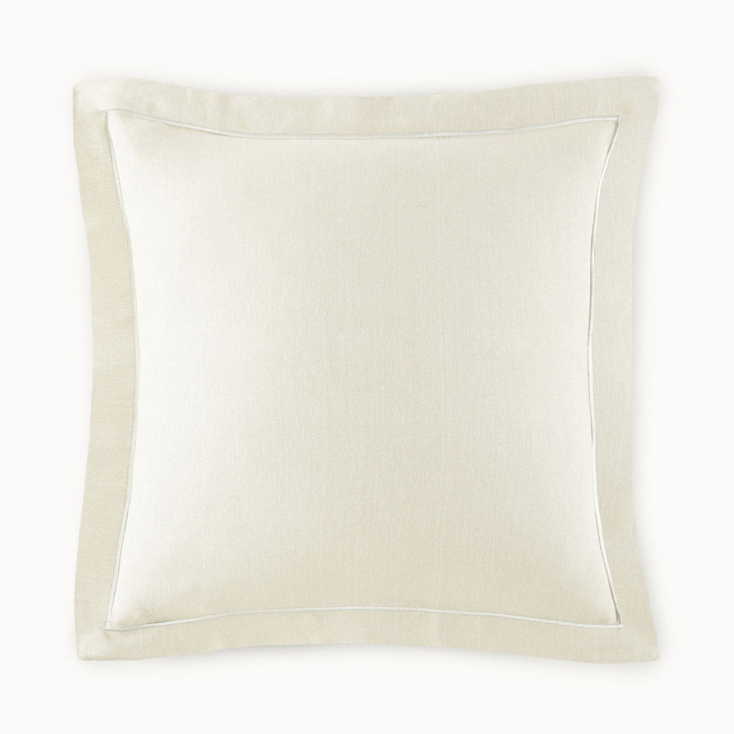 Peacock Alley Rio Flanged Linen Pillow Sham 100% linen flanged pillow sham, styled with coordinating shams and pillows