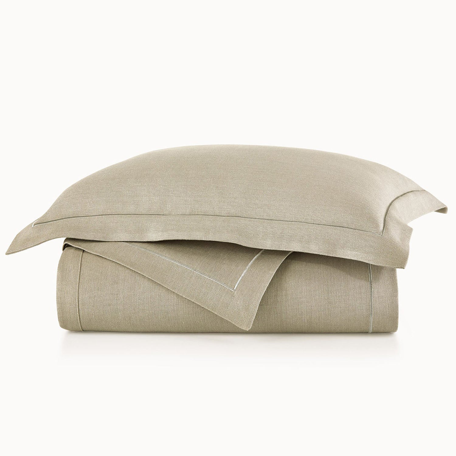 Peacock Alley Rio Satin Stitch Coverlet 100% linen satin stitch coverlet, shown in a lighter colorway