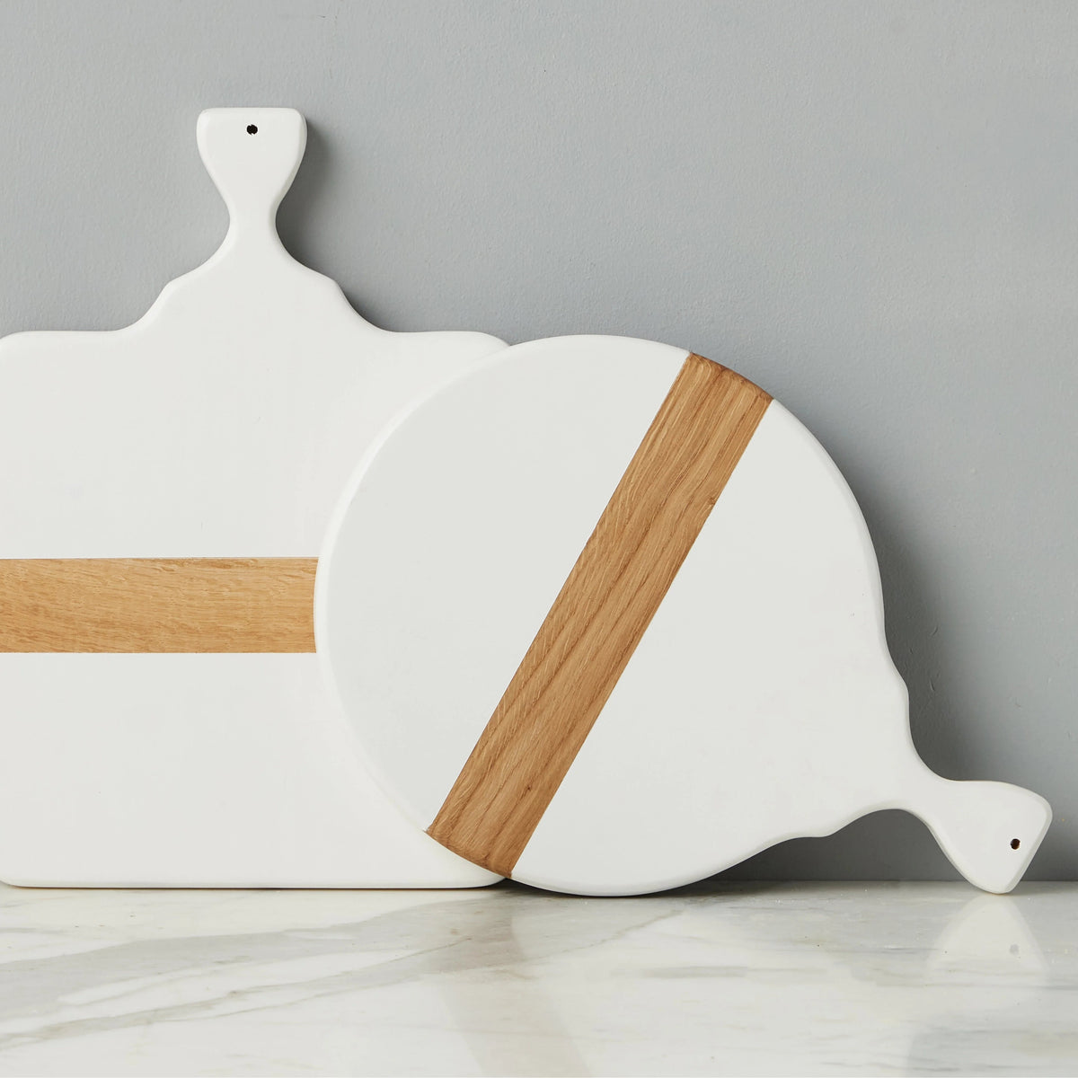 Etu Home Mod White Small Round Cheese Board
