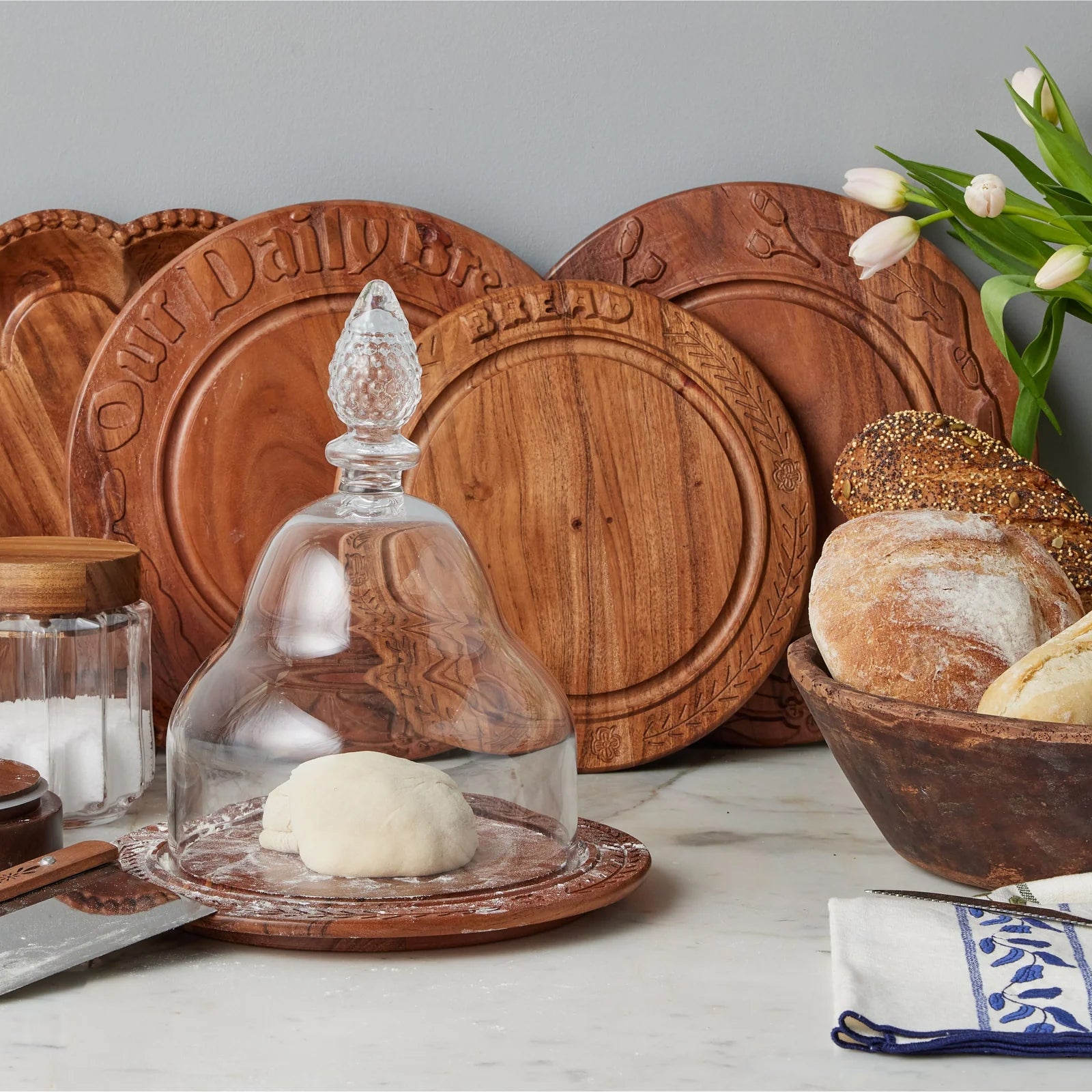 Etu Home Vintage English Small Bread Board