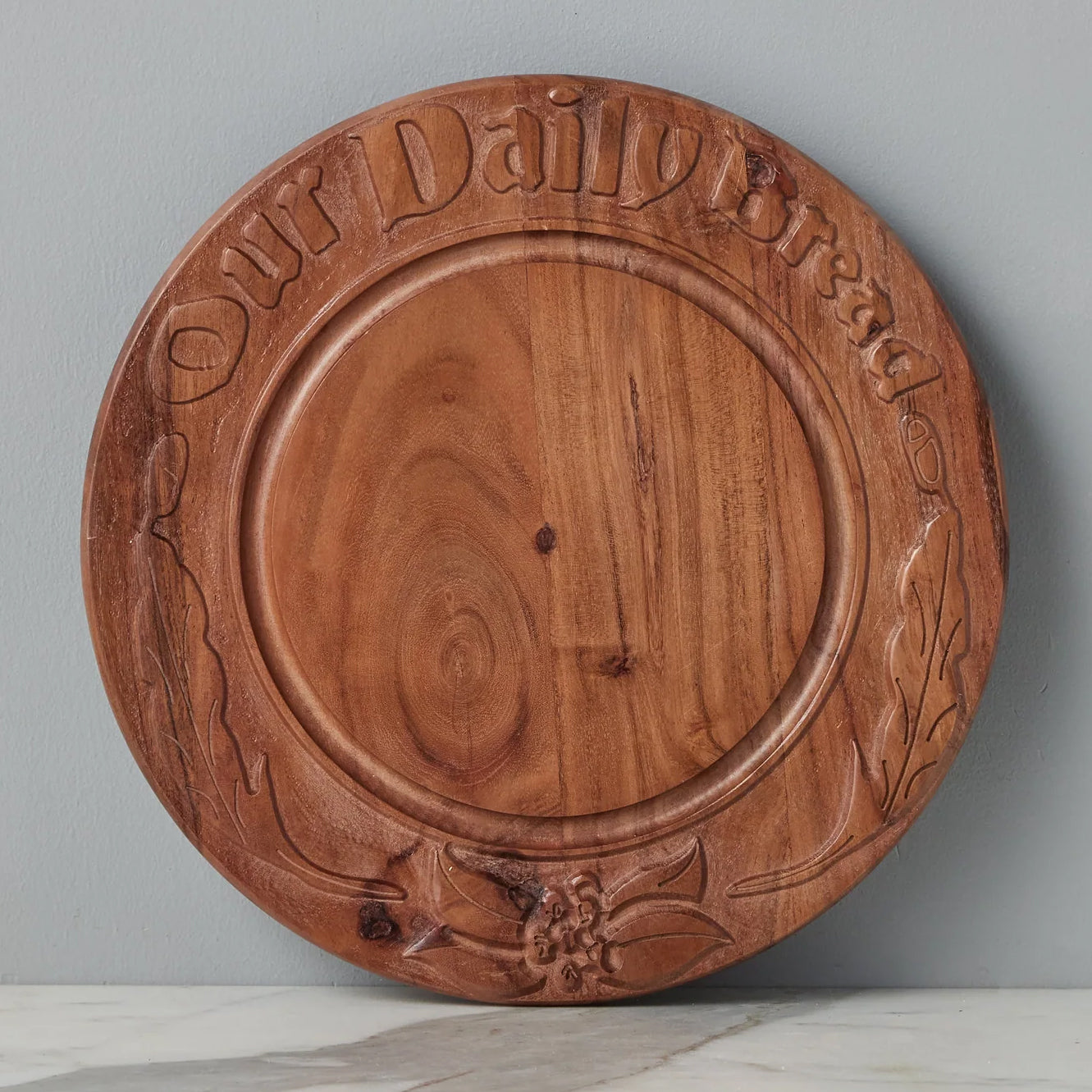 Etu Home Vintage English Our Daily Bread Medium Bread Board