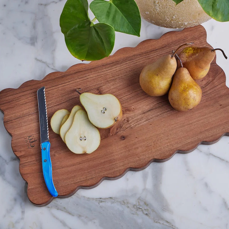 Etu Home Rectangle Scalloped Cutting Board