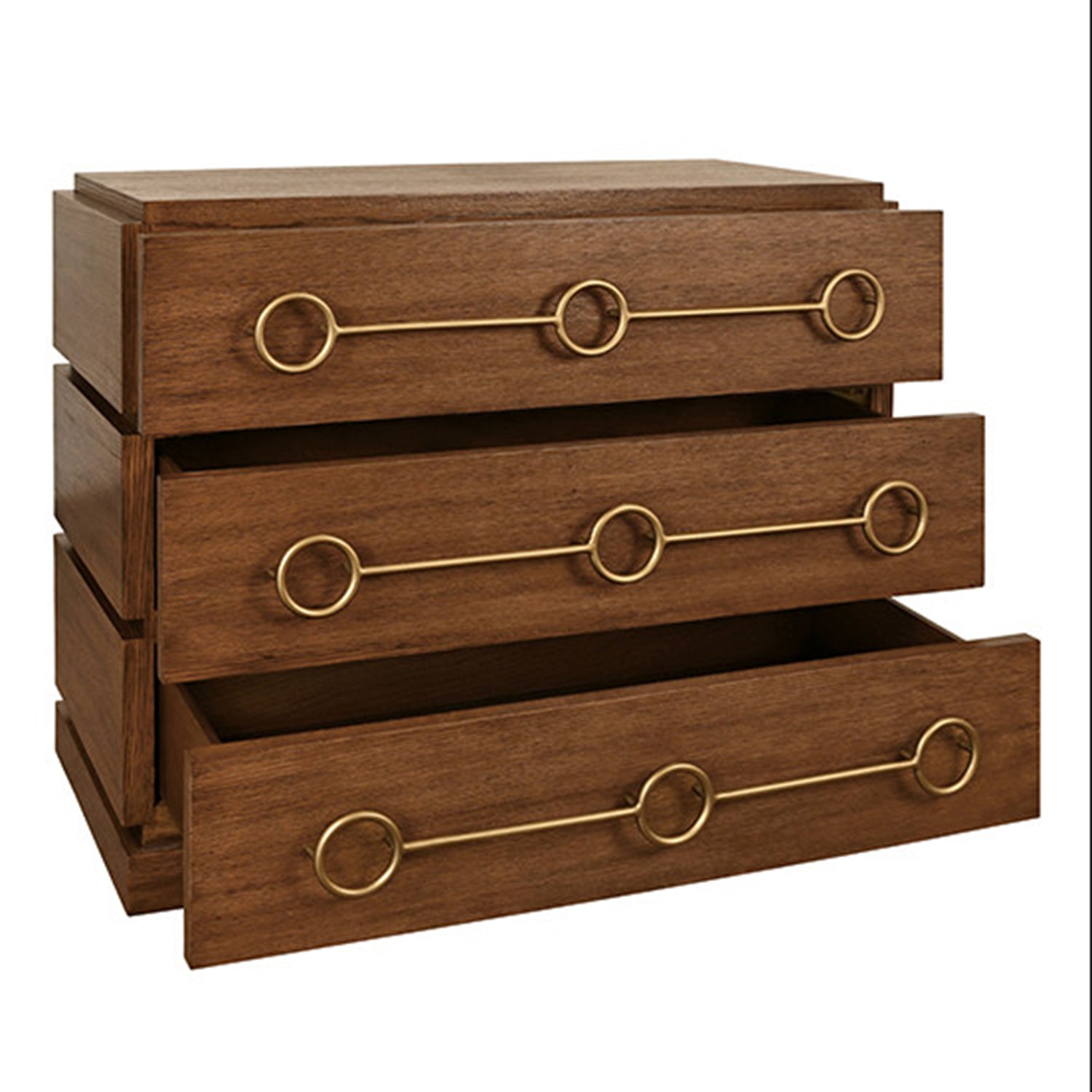 Worlds Away Roderick Provincial Brown Three Drawer Chest