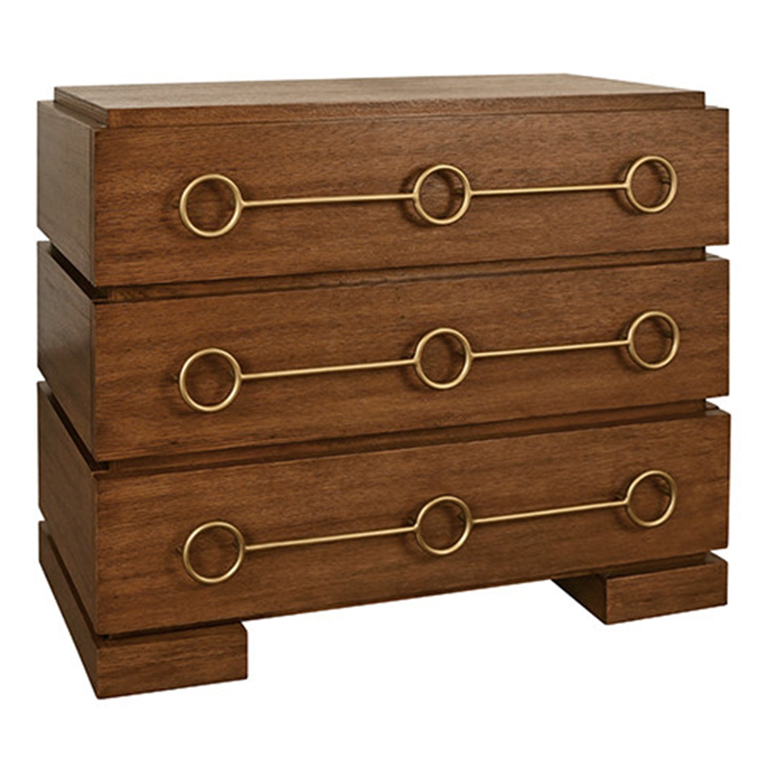 Worlds Away Roderick Provincial Brown Three Drawer Chest
