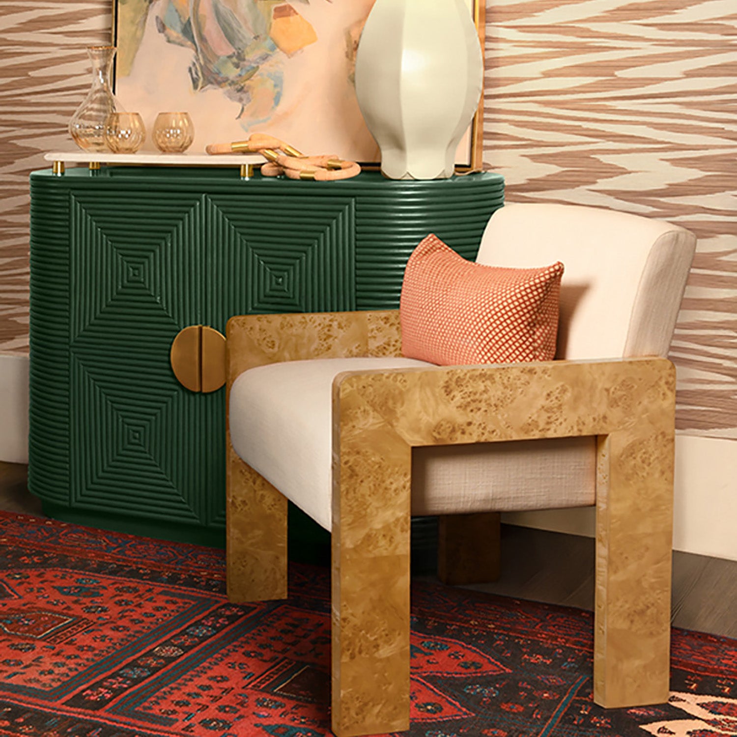 Worlds Away Astor Accent Chair