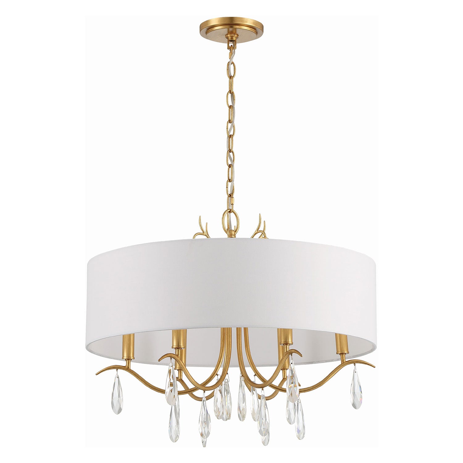 Crystorama Rollins Chandelier with Shades