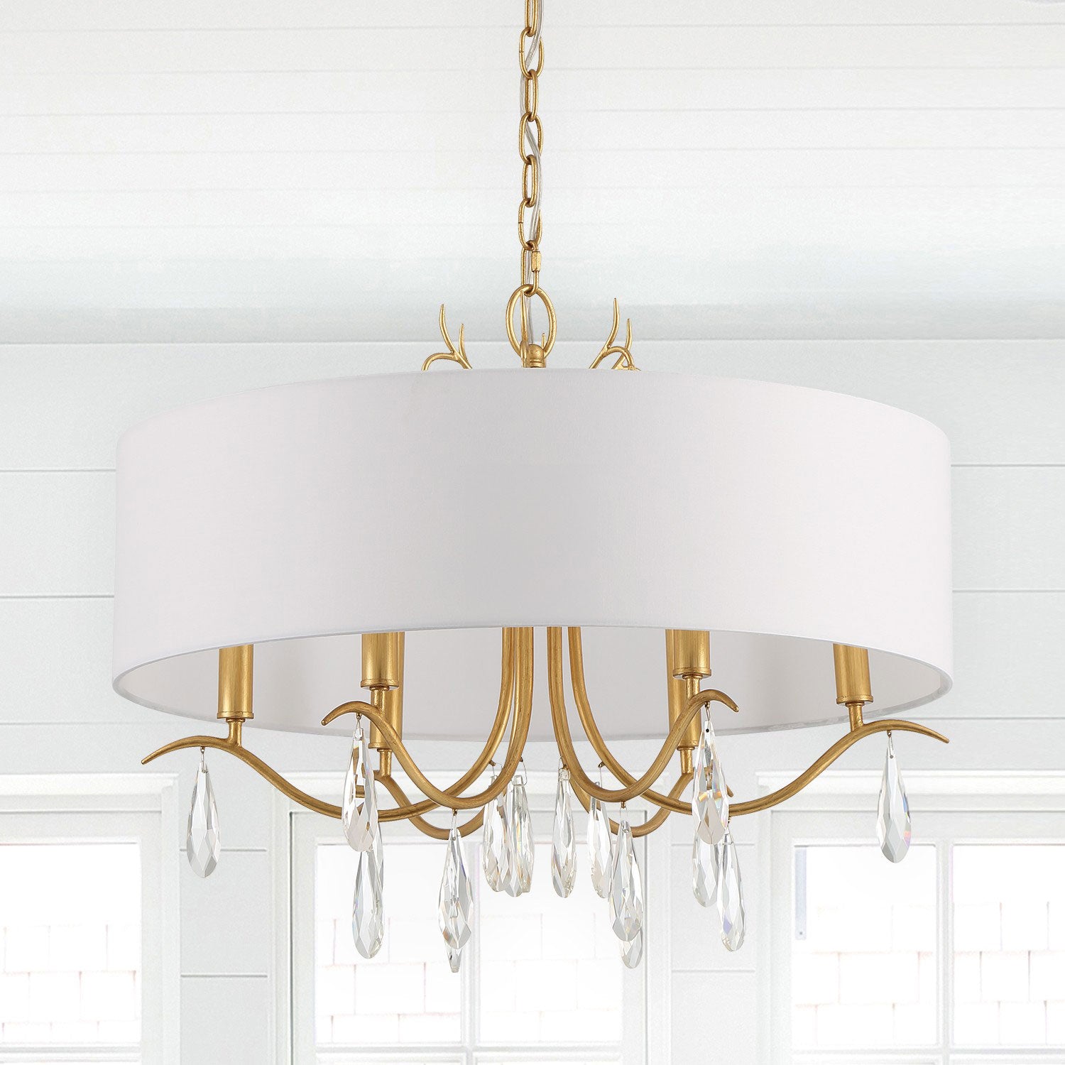 Crystorama Rollins Chandelier with Shades