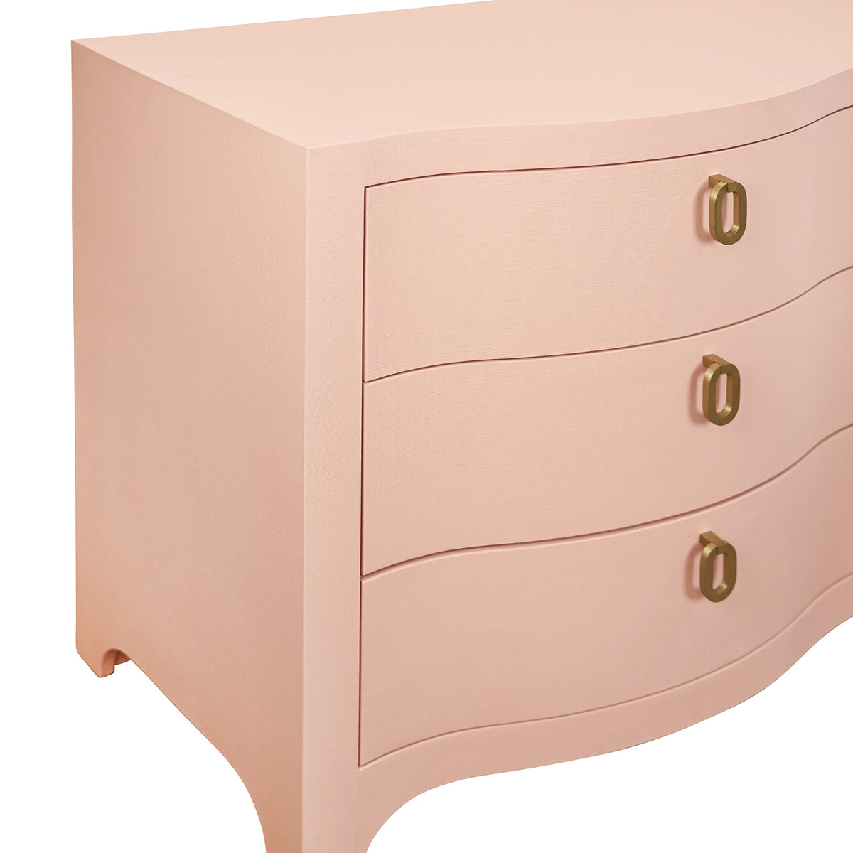Worlds Away Rosie Pink 6 Drawer Chest
