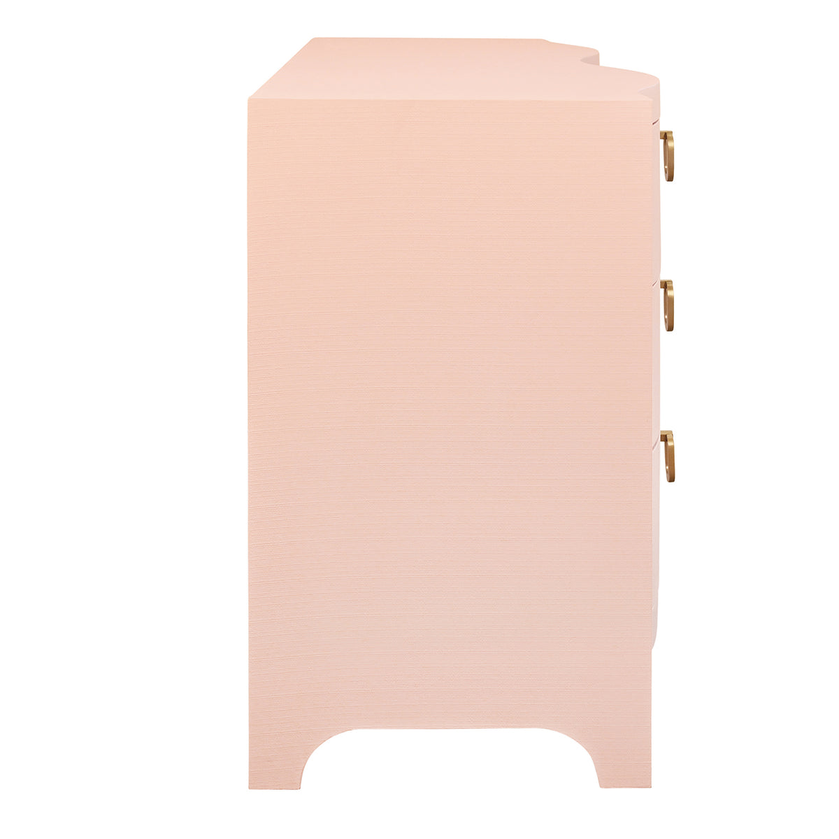 Worlds Away Rosie Pink 6 Drawer Chest