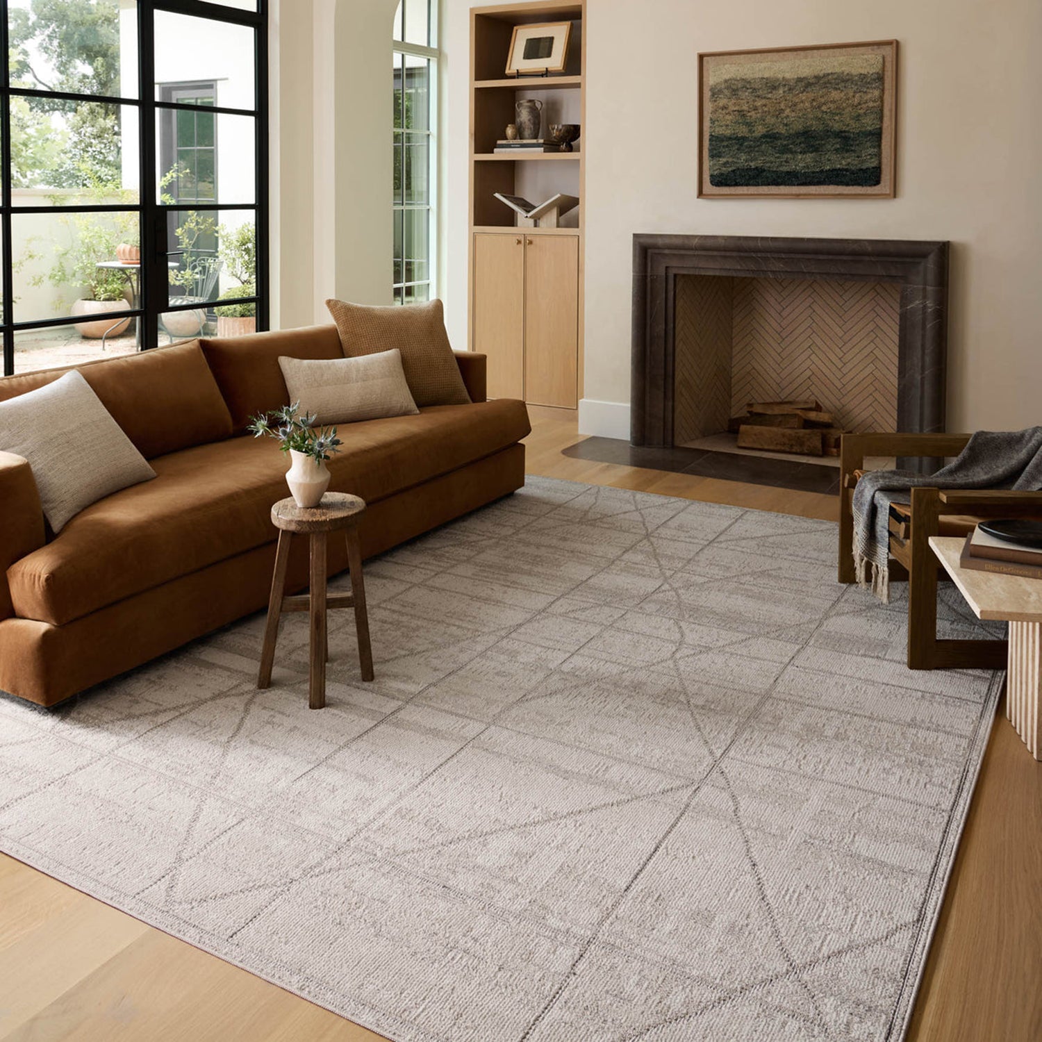 Loloi Roxie Ivory/Graphite Power Loomed Rug