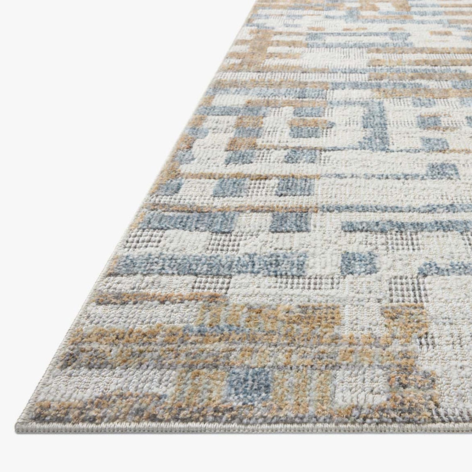 Loloi Roxie Ivory/Denim Power Loomed Rug