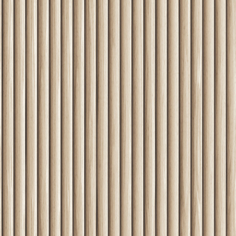 Tempaper & Co Reeded Wood Peel & Stick Wallpaper