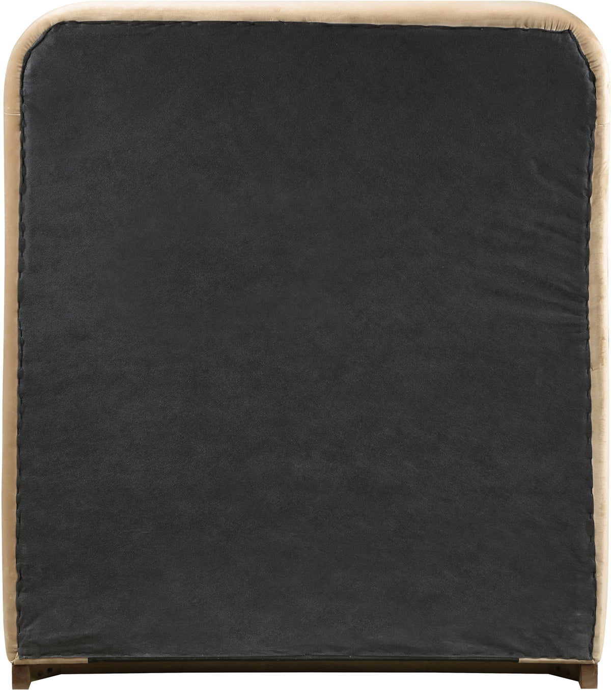 Rava Beige Brown Velvet Upholstered Bed