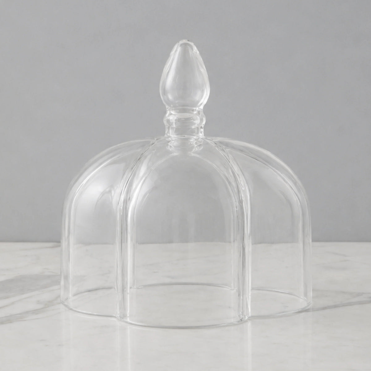 Etu Home Quatrefoil Glass Dome Cloche