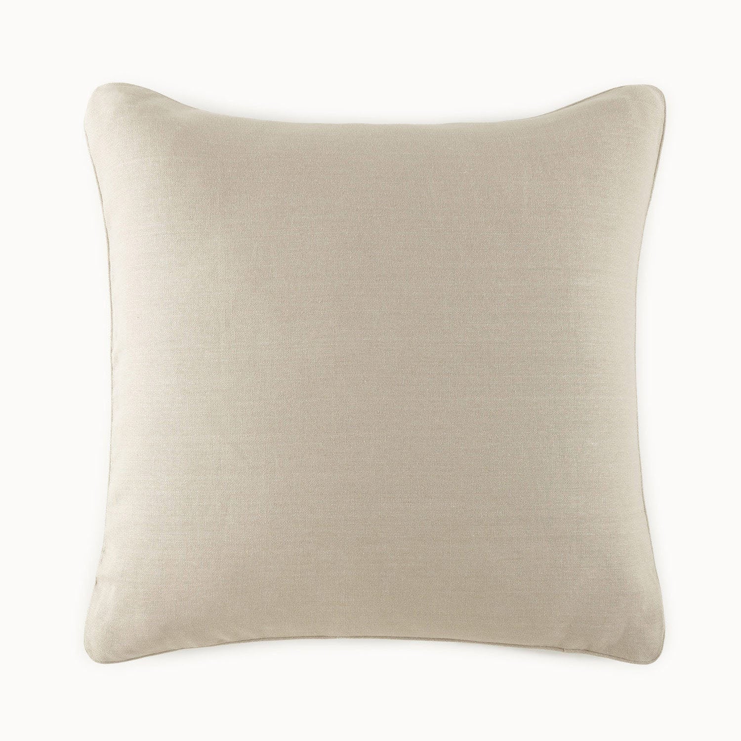 Peacock Alley Rio Corded Linen Pillow Sham 100% linen pillow sham, close-up of the woven fabric texture