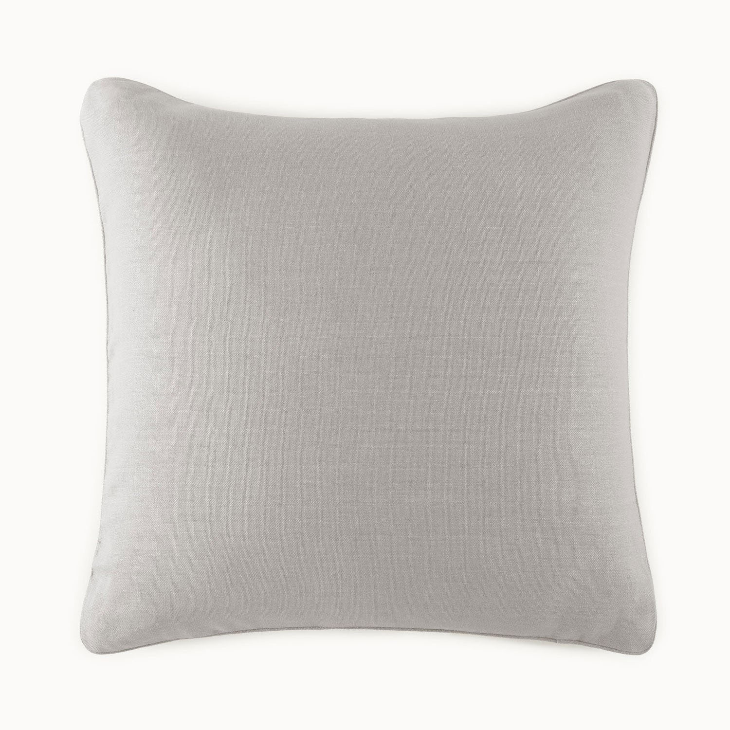 Peacock Alley Rio Corded Linen Pillow Sham 100% linen pillow sham, angled view highlighting the drape