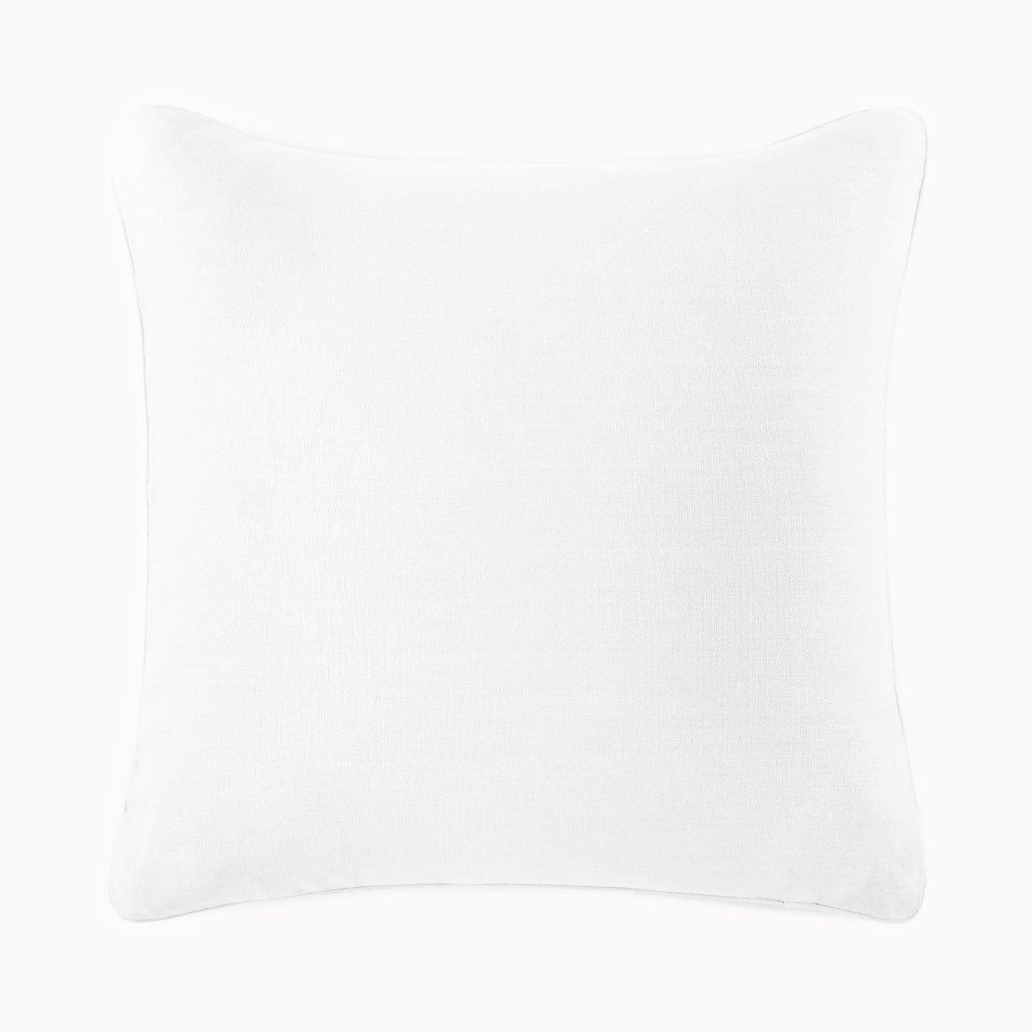 Peacock Alley Rio Corded Linen Pillow Sham 100% linen pillow sham, styled in a bright bedroom setting