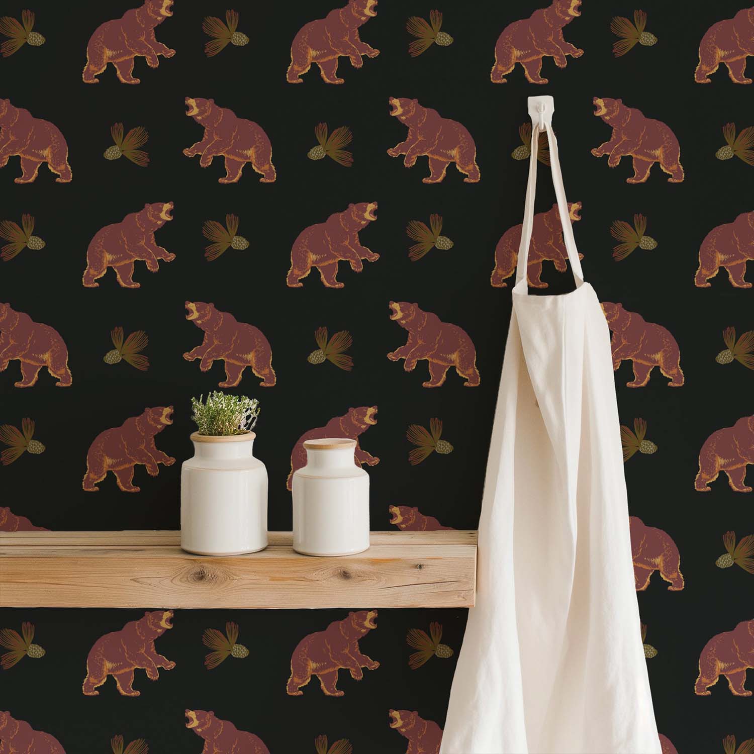 Mitchell Black Roaming Black Bear Wallpaper