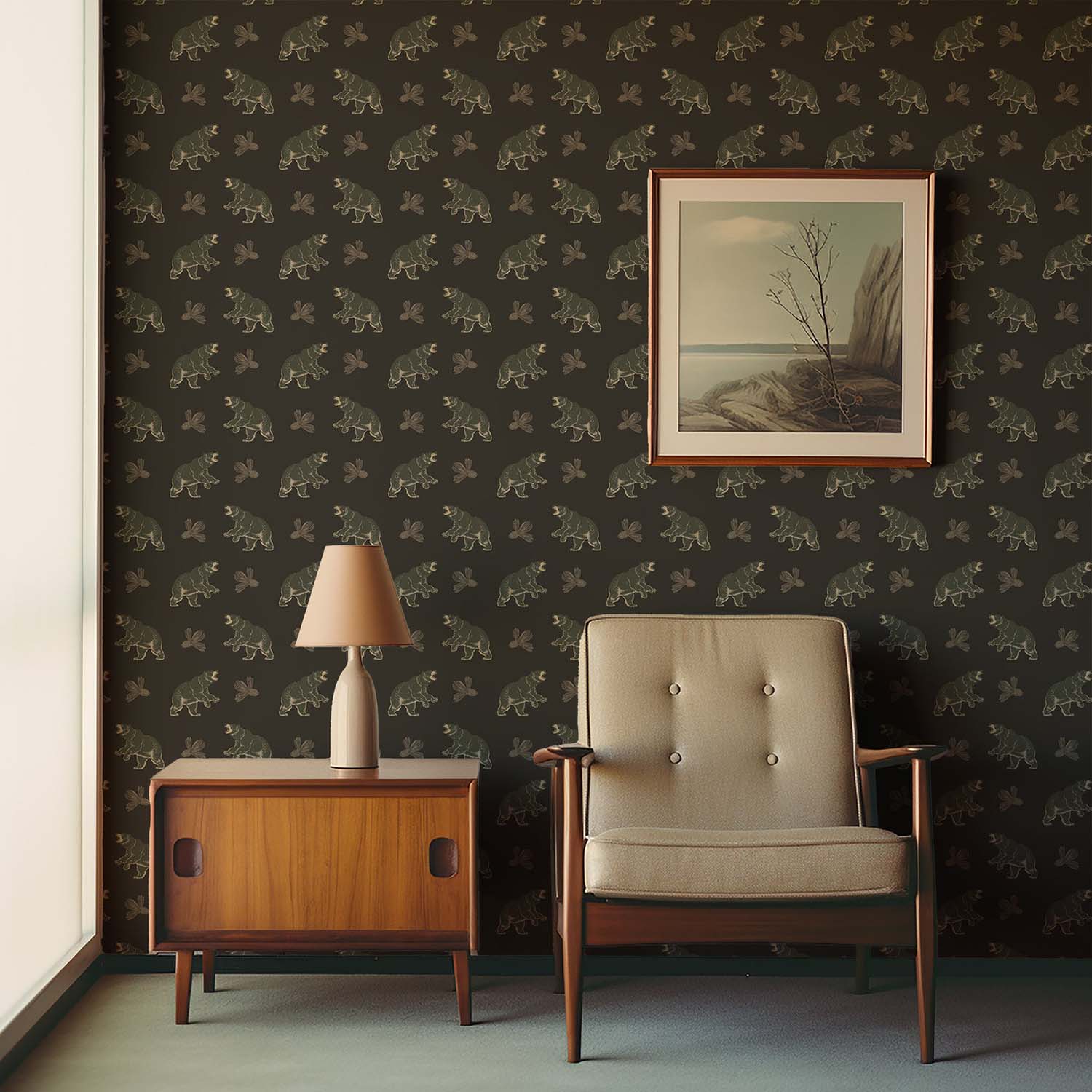 Mitchell Black Roaming Black Bear Wallpaper