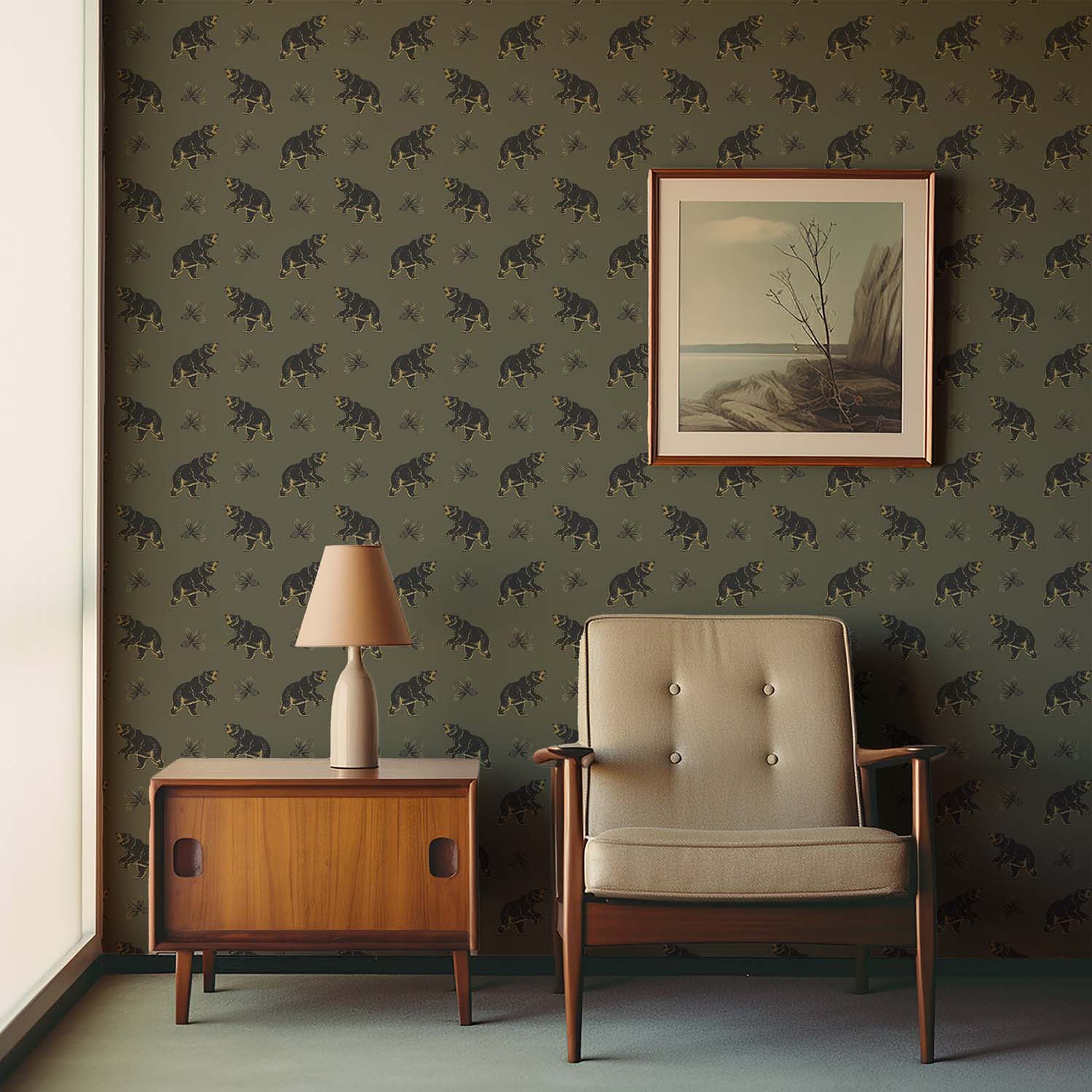 Mitchell Black Roaming Black Bear Wallpaper