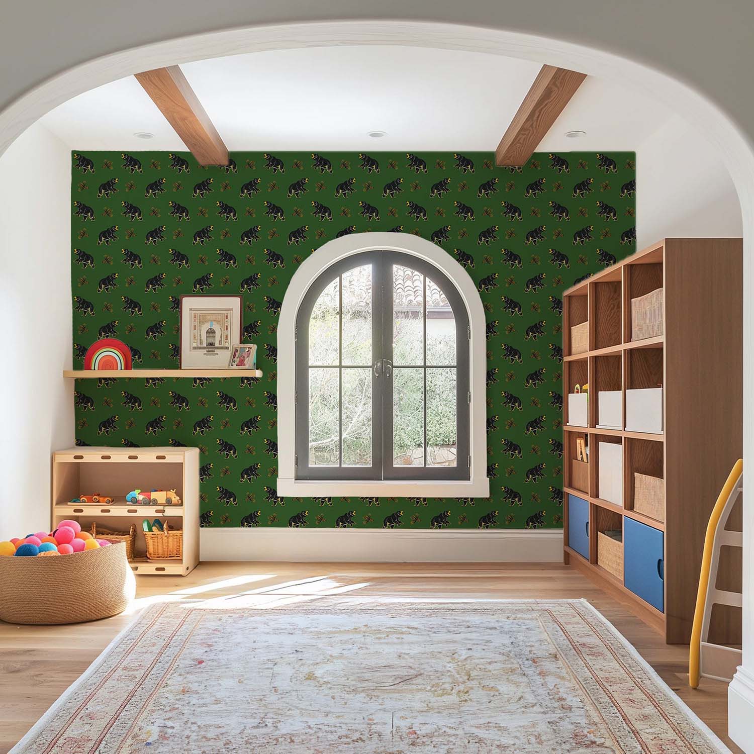 Mitchell Black Roaming Black Bear Wallpaper