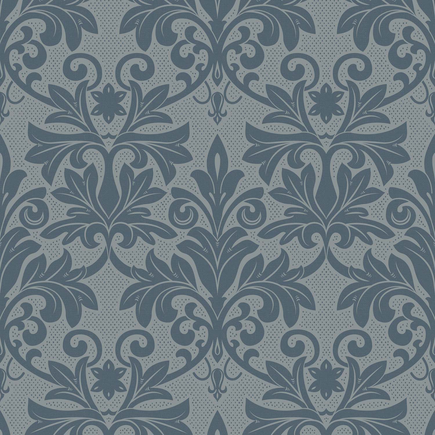 Mitchell Black Rococo Relief Wallpaper