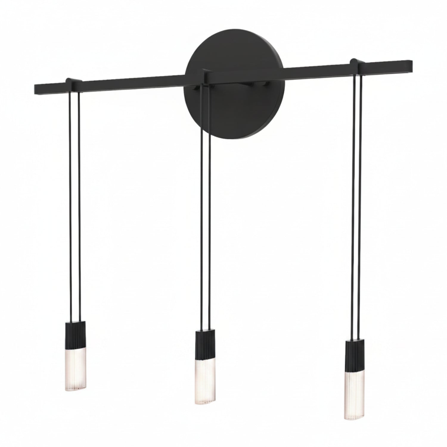 Sonneman Suspenders Satin Black S1M18K-JFXXXX12-RP01 Wall Sconce