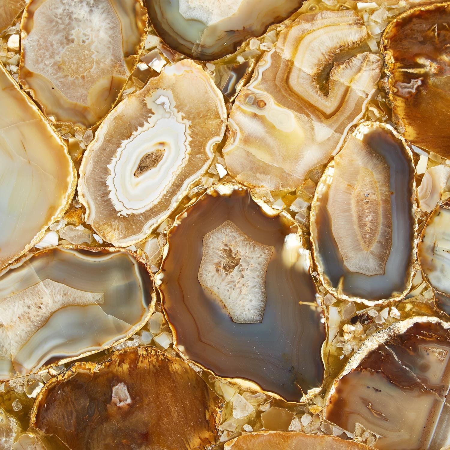 Natural Agate Round Table