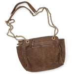 Sugarboo & Co Braided Suede Large Crossbody Chain Shoulder Bag