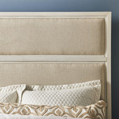 Vanguard Furniture Sesta King Bed Artisan Tahini with Casablanca Tannery & Loom Program