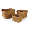 Seagrass Square Cuff Basket Set of 3